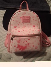 Loungefly Disney Winnie the Pooh Floral Print Mini Backpack Pink/White