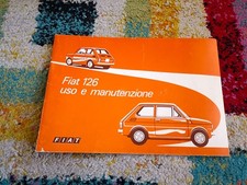 LIBRETTO USO MANUTENZIONE FIAT 126 7°EDIZIONE 1975