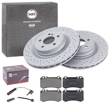 ABS BREMSSCHEIBEN 330mm + BELÄGE HINTEN passend für MERCEDES CLK W209 + SLK R171