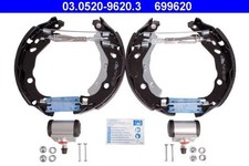 Bremsbackensatz Hinterachse für CITROËN DS C3 II Kasten/Schrägheck C4 CACTUS