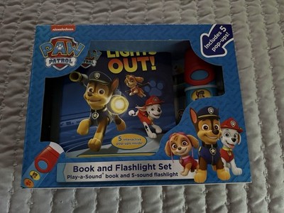 Nickelodeon PAW Patrol Lights Out! Play-a-Sound Book and Flashlight Set