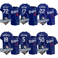 Men's Dodgers Royal 2025 World Series Limited Player Stitched Jersey All Size
