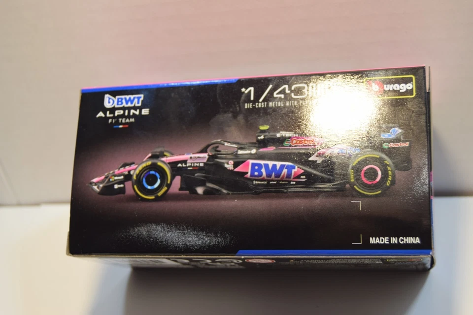 Burago escala 1/43 A524 BWT Alpine F1 Team #10 Pierre Gasly FRETE GRÁTIS COMO FOTO - Imagem 3 de 3