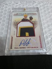 2024 Panini Boys of Summer PAUL SKENES Rookie 3 Color Patch Auto Autograph 48/49