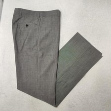 Hugo Boss Pants Mens 34x36 Gray Slim Wool Tweed Dress Slacks James Brown Romania