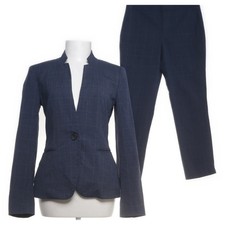 Zara, Anzug, Größe: 34, Elasthan/Polyester/Viskose, Blau, Karo #qFB