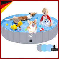 Hundepool Faltbar 140X30Cm Swimmingpool Planschbecken FüR Hunde Katzen