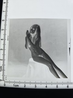 Nudo artistico foto originale negativo n.5 donna lady cameriera nuda (6x6)