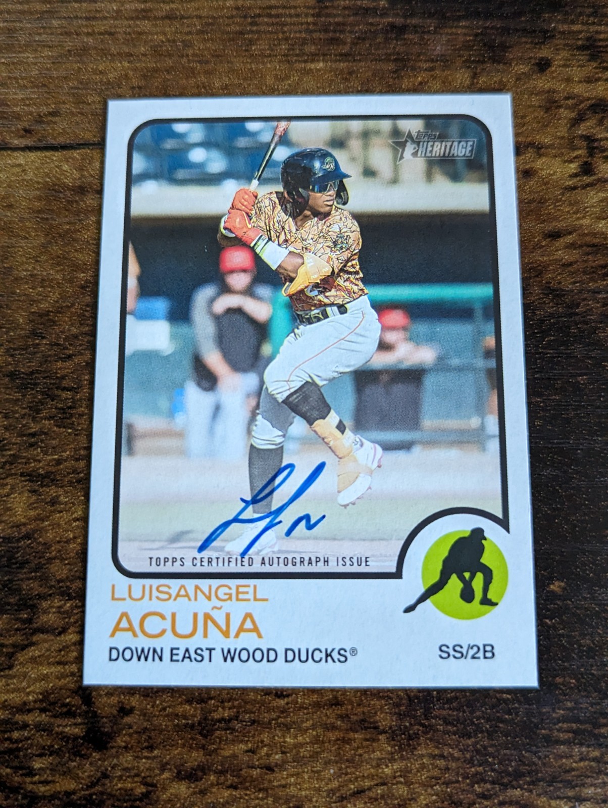 2022 Topps Heritage Minors - Real One Autographs Luisangel Acuna #ROA-LA Mets