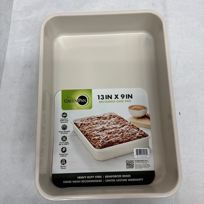GreenPan Premiere Ovenware Healthy Ceramic 13'' x 9''; Rectangular Pan, Gray