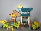 Vintage Fisher Price Little People Lift and Load Depot Set 942 + Extras