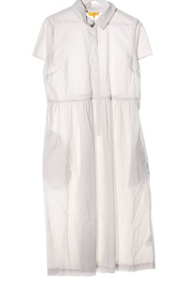 YELLOW LABEL Blusenkleid Damen Kleid Gr. DE 40 weiß Casual-Look