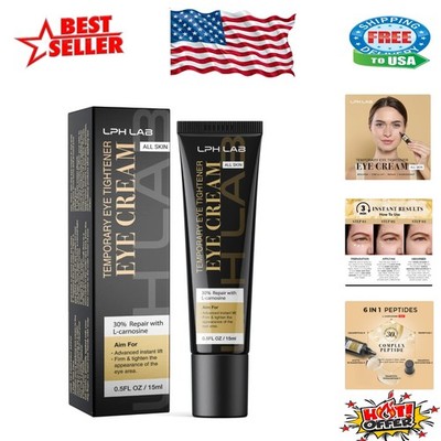 Peptide-Powered Eye Cream for Dark Circles & Puffiness - Instant Results, 0.5 oz