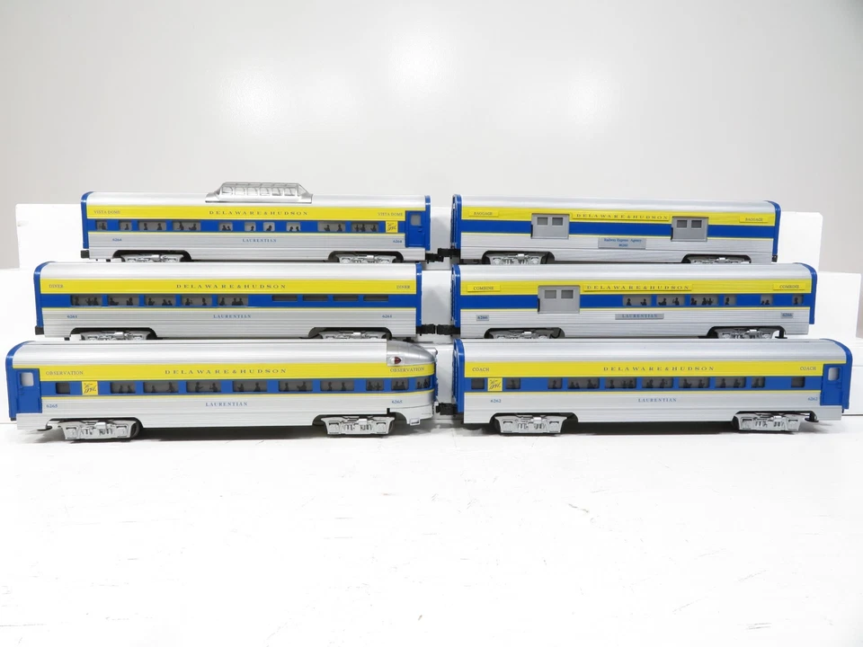 Juego de 6 coches Williams Delaware & Hudson aluminio 60' pasajeros LN 10028 Foto 4 de 4