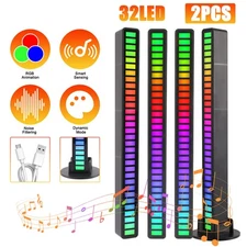 Car Interior Streaming Studio RGB Ambient Lights Sound-Activated Rhythm Pickup