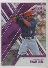 2017 Panini Elite Extra Edition Aspirations Purple 169/200 Edwin Lora #112 0b5
