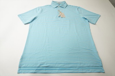 Peter Millar Golf Classic Polo Mens Size Medium MYBLU 1059B 01272551 New