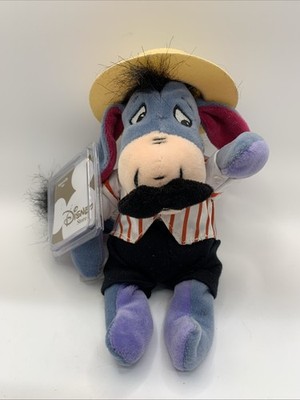 Disney Eeyore Barbershop Mini Bean Bag Plush 9'' Winnie The Pooh Stuffed Animal