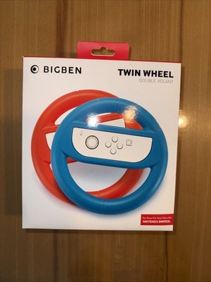 Nintendo Switch Lenkrad Twin Wheel Duo Pack Rot Blau für Joy Con´s 2x Lenkräder