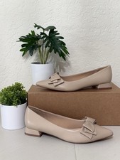 Journee Shoes Womens 10 Beige Faux Leather Ophelia Flats Slip On Comfort