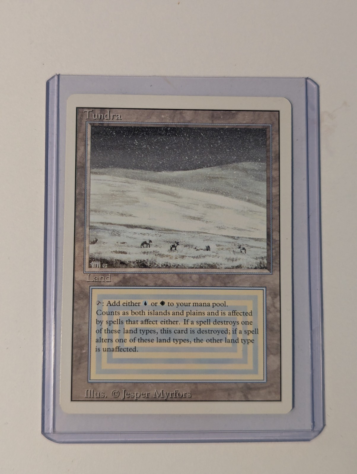 MTG Tundra Revised Edition (3ED) NM condition -- Magic the Gathering