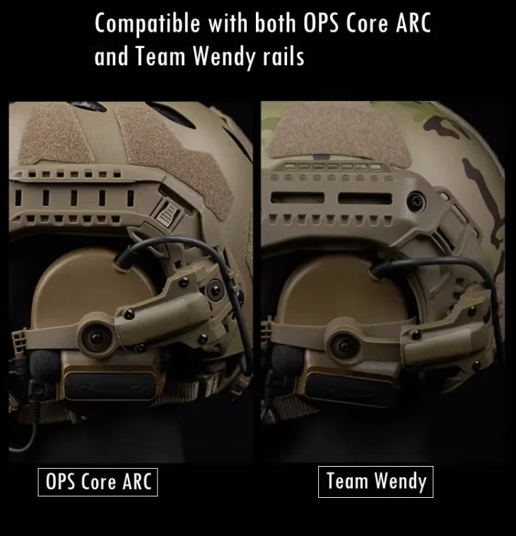 Tactical Helmet Headset  Rail Adapter Accessories  Multi-angle For FAST/WENDY