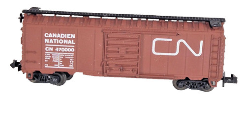 Trix 3205 Spur N Canadian National CN 40 Schiebetür Güterzug braun verpackt | Condition: Used