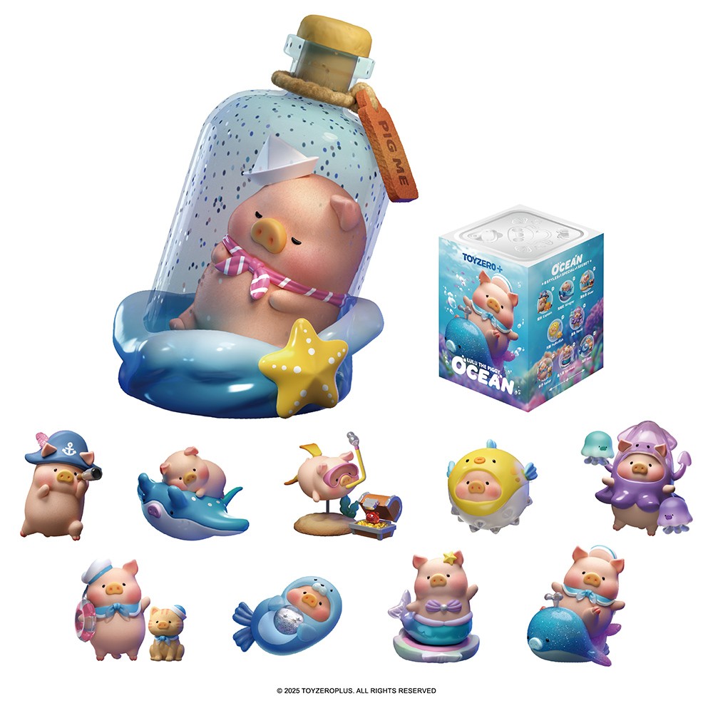 TOP Lulu The Piggy Blind Box Figures - Ocean Series Collectibles Toys