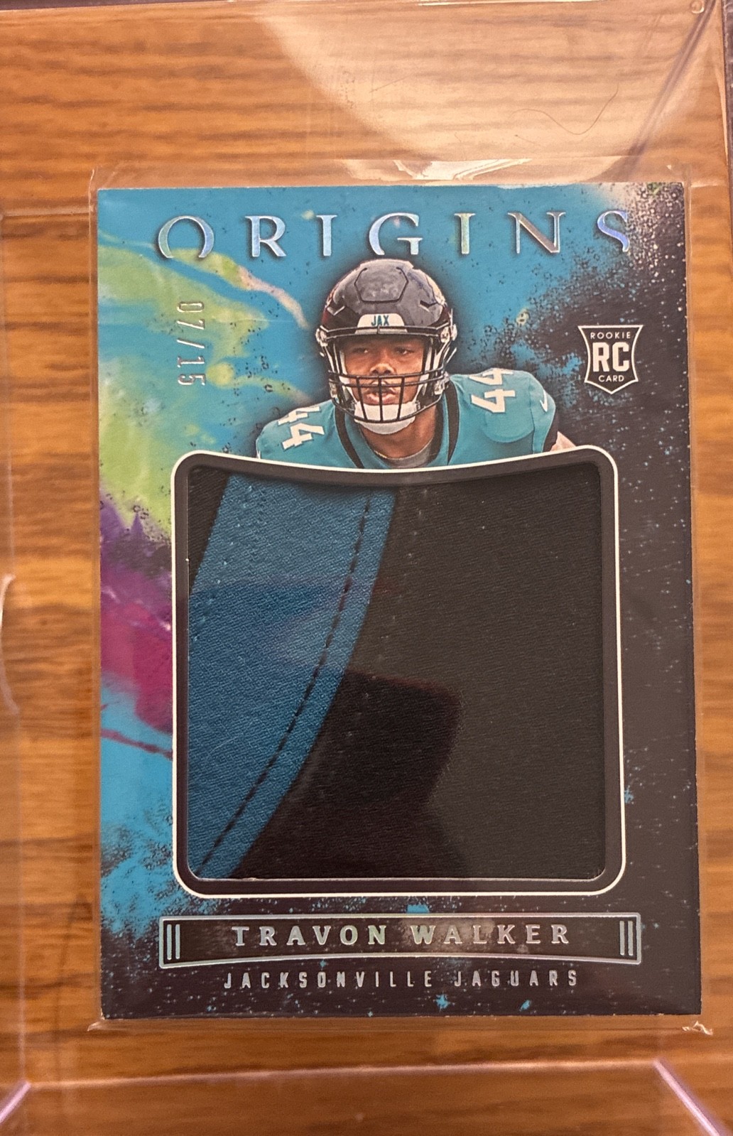 2022 Panini Origins - Rookie Jumbo Jerseys Travon Walker #JUM-TWA Turquoise /15