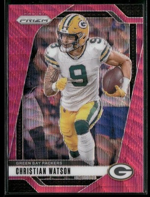 2024 Panini Prizm #103 Christian Watson Pink Wave