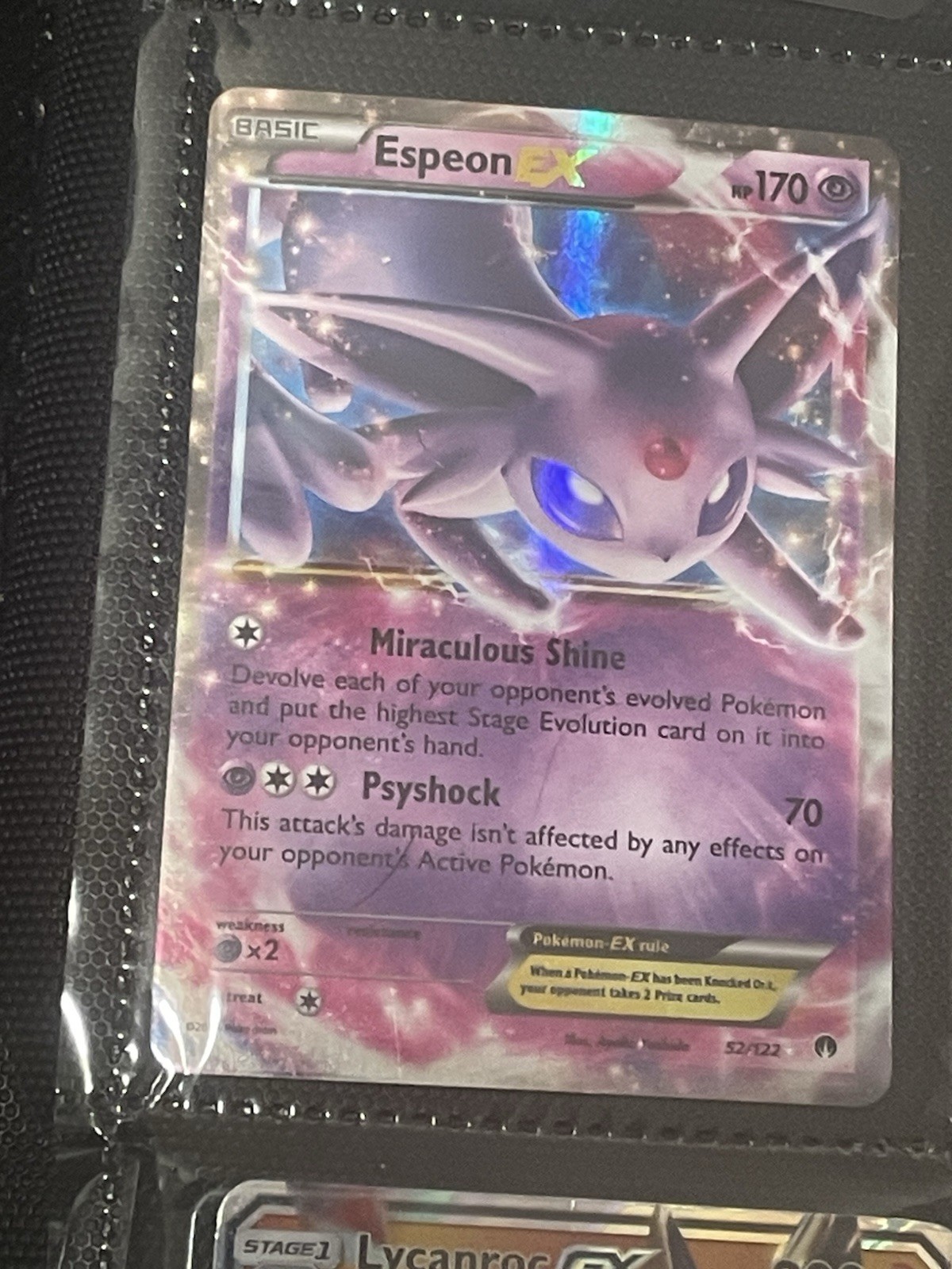 Pokemon TCG - Espeon EX - 52/122 - XY BREAKpoint - PL Ultra Rare (2016)