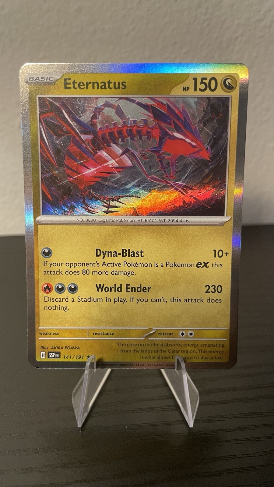 Eternatus 141/191 Sv08: Surging Sparks Holo mint condition