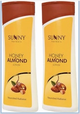 Sunny Honey & Almond Body Lotion 100ml x2 Smooth Radiant Firm Youthful Skin