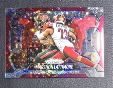 2025 Panini Prizm - Lockdown! Marshon Lattimore #14 Silver Disco Prizm No Huddle