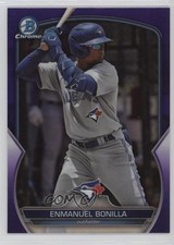 2023 Bowman Draft Chrome Purple Refractor /250 Enmanuel Bonilla #BDC-195 ms9