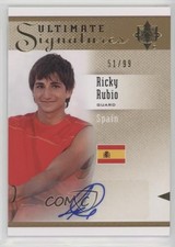 2010-11 Ultimate Collection Signatures 51/99 Ricky Rubio #S-RR Auto 1h1