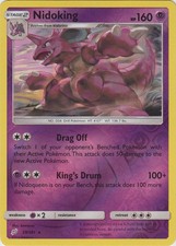 1x Nidoking - 59/181 - Rare - Reverse Holo Lightly Played Pokemon SM09 - Team Up