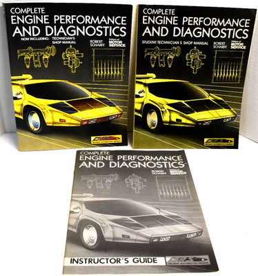 3) Complete Engine Performance and Diagnostics Student Technician & Shop Manuals