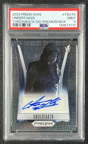UNDERTAKER PSA 9 2023 PANINI PRIZM WWE THROWBACK AUTO PREMIUM BOX SET 16/20