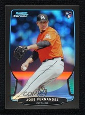 2013 Bowman Draft Chrome Black Refractor 25/35 Jose Fernandez #10 0fo5