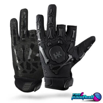 HK Army Paintball Bones Glove Black Large