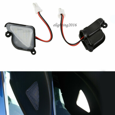 2Pcs LED Under Side Mirror Light Puddle Lamp For Skoda Octavia A5 A7 Superb MK2
