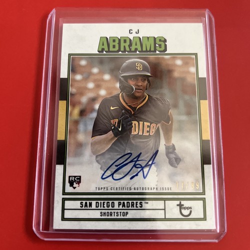 2022 CJ ABRAMS Topps Brooklyn Rookie Auto 77/99