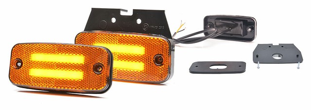 LED Blinker + Seitenmarkierungsleuchte + Rückstrahler Gelb 3in1 12/24V 1137 LED Blinker + Seitenmarkierungsleuchte + Rückstrahler Gelb 3in1 12/24V 1137