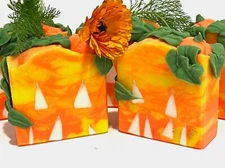 Handmade Soap Pumpkin soap Halloween soap Autumn Soap Great Gift 🎁 Present🍁
