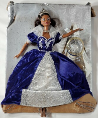 African American Princess Barbie Doll 2000 Millenium Keepsake~Happy New  Year