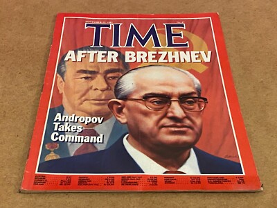 T398 TIME MAGAZINE 22/11/1982 YURI ANDROPOV, SUGAR RAY LEONARD, HERMANN PREY