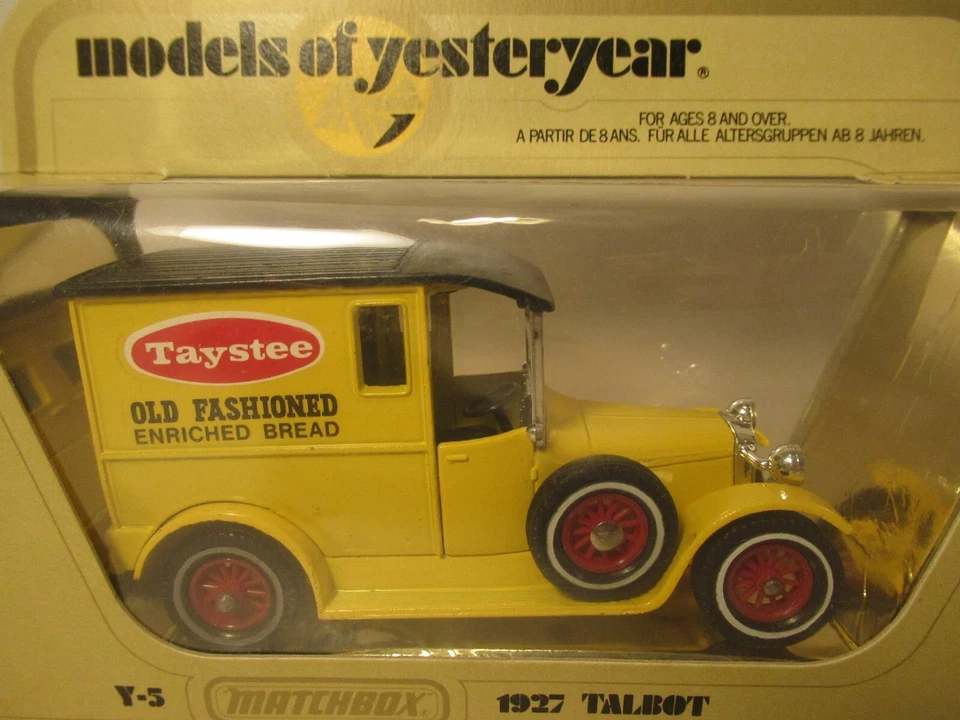 Vintage 1978 Matchbox Car Models of Yesteryear Y-5 1927 Talbot Taystee Bread Van - Image 2 of 4