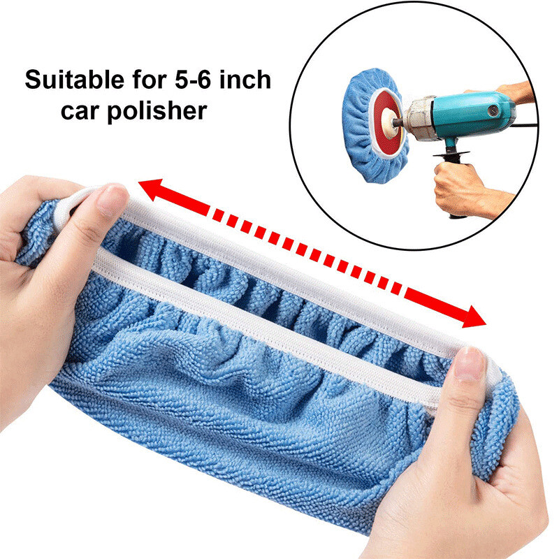 20pcs Polishing Pads 5 6 Inch Buffer Microfiber Car