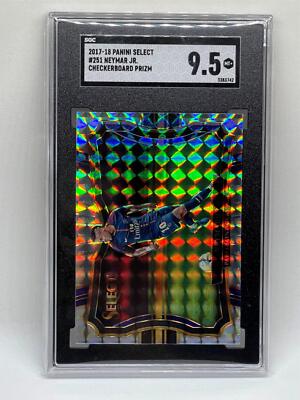 Neymar Jr. 17-18 Select Prizm プリズム ネイマール NEYMAR JR 2017-18 PANINI SELECT CHECKERBOARD SILVER PRIZM #251 SGC